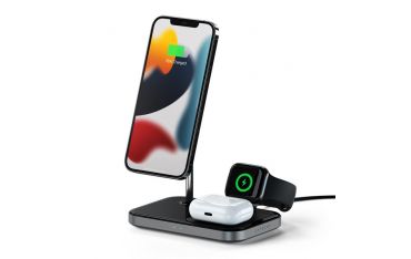 Stand Di Ricarica Wireless 3in1 - Space Gray - Satechi - STC.ST-WMCS3M
