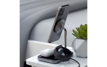 Stand Di Ricarica Wireless 3in1 - Space Gray - Satechi - STC.ST-WMCS3M
