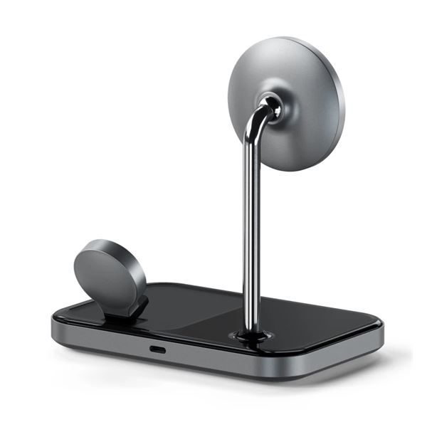 Stand Di Ricarica Wireless 3in1 - Space Gray - Satechi - STC.ST-WMCS3M