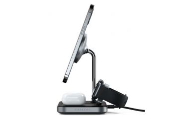 Stand Di Ricarica Wireless 3in1 - Space Gray - Satechi - STC.ST-WMCS3M