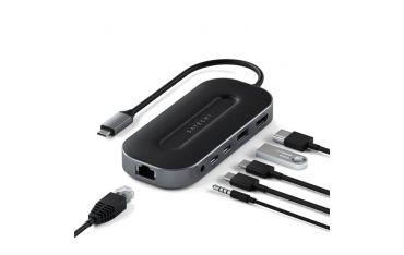 Usb4 Multiport  Adapter With 2.5g Ethernet - Space Gray - Satechi - STC.ST-U4MGEM