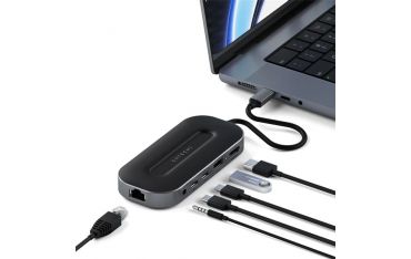 Usb4 Multiport  Adapter With 2.5g Ethernet - Space Gray - Satechi - STC.ST-U4MGEM