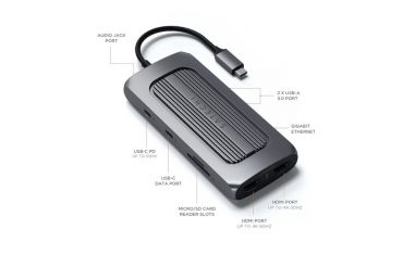 Usb-c Multiport Mx Adapter - Space Gray - Satechi - STC.ST-UCMXAM