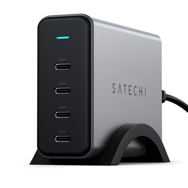 Caricatore Gan Usb-c 165w 4 Porte - Space Gray - Satechi - STC.ST-UC165GM-EU