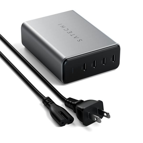Caricatore Gan Usb-c 165w 4 Porte - Space Gray - Satechi - STC.ST-UC165GM-EU