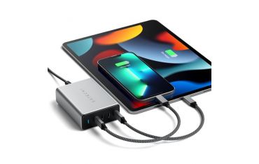 Caricatore Gan Usb-c 165w 4 Porte - Space Gray - Satechi - STC.ST-UC165GM-EU