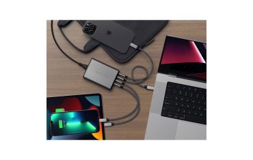 Caricatore Gan Usb-c 165w 4 Porte - Space Gray - Satechi - STC.ST-UC165GM-EU