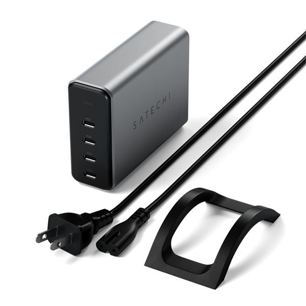 Caricatore Gan Usb-c 165w 4 Porte - Space Gray - Satechi - STC.ST-UC165GM-EU
