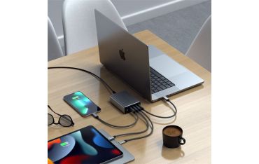 Caricatore Gan Usb-c 165w 4 Porte - Space Gray - Satechi - STC.ST-UC165GM-EU