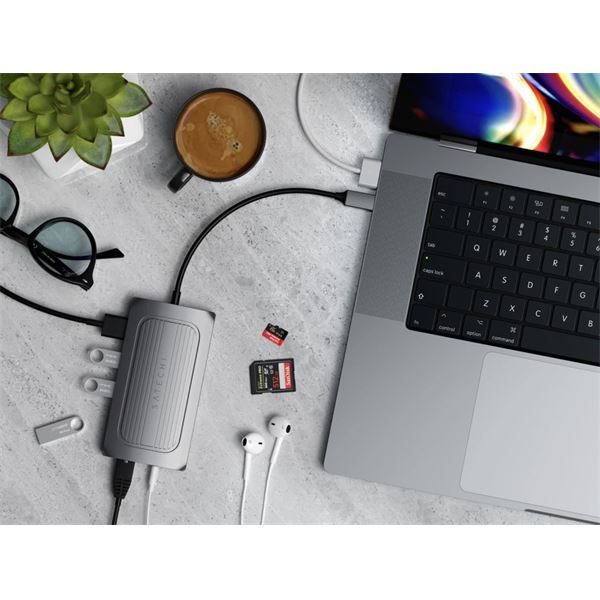 Adattatore Usb4 Multiport 8k - Space Gray - Satechi - STC.ST-U4MA3M