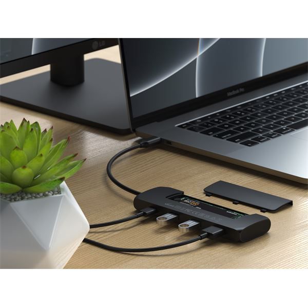 Hub Usb-c Hybrid Multiport Adapter Con Ssd - Black - Satechi - STC.ST-UCHSEK