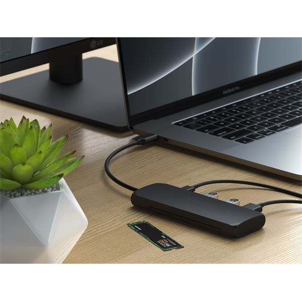 Hub Usb-c Hybrid Multiport Adapter Con Ssd - Black - Satechi - STC.ST-UCHSEK
