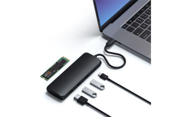 Hub Usb-c Hybrid Multiport Adapter Con Ssd - Black - Satechi - STC.ST-UCHSEK