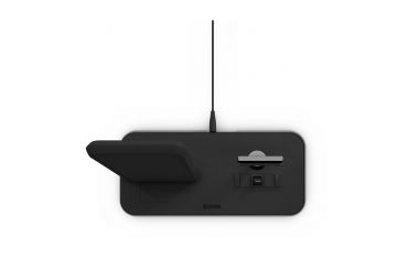Supporto Ricarica Wireless Qi + Lightning + Usb In Alluminio - Nero - Zens - ZNS.ZEDC06B/00