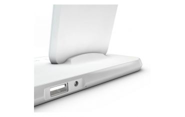 Supporto Ricarica Wireless Qi + Lightning + Usb In Alluminio - Bianco - Zens - ZNS.ZEDC06W/00