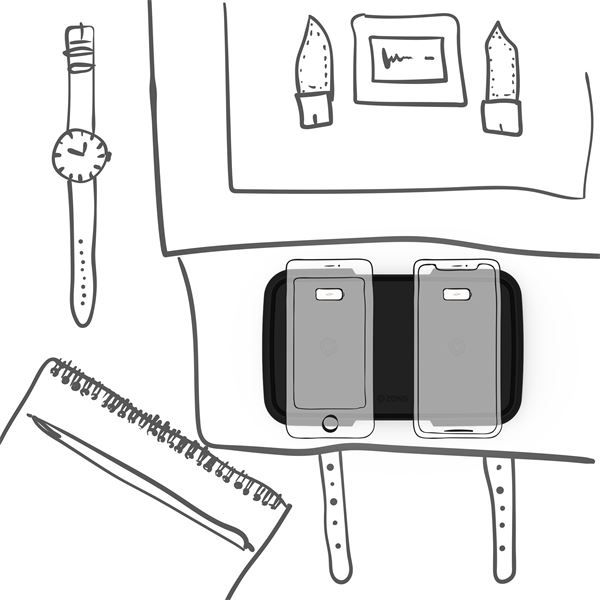 Batteria Esterna Wireless Qi Doppia 9000 Mah - Nero - Zens - ZNS.ZEPB04B/00