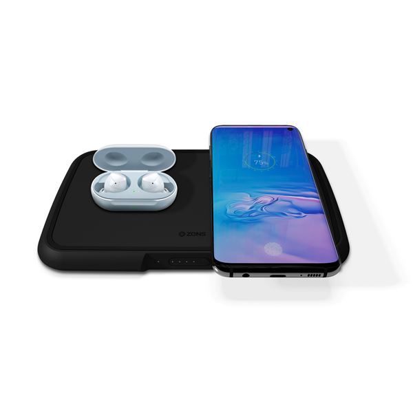 Batteria Esterna Wireless Qi Doppia 9000 Mah - Nero - Zens - ZNS.ZEPB04B/00