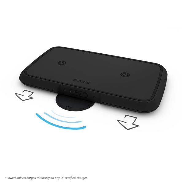 Batteria Esterna Wireless Qi Doppia 9000 Mah - Nero - Zens - ZNS.ZEPB04B/00