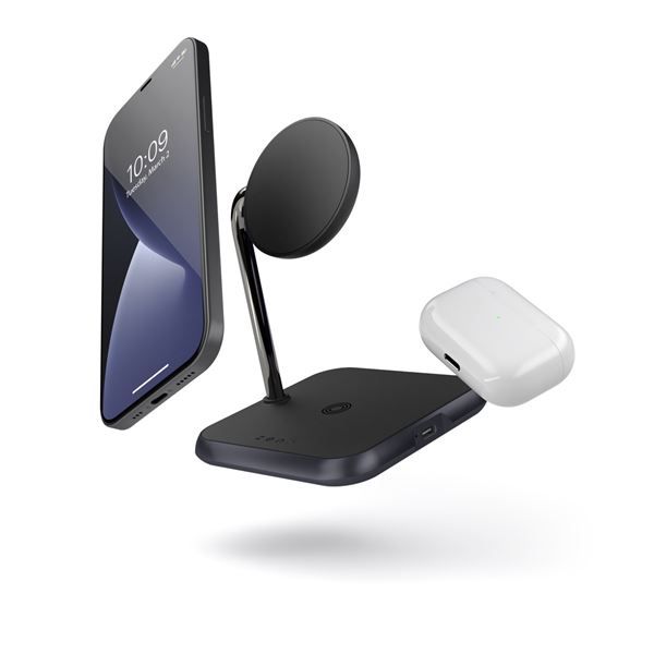 3-in-1 Magnetic Wireless Charger - Black - Zens - ZNS.ZEDC19B/00