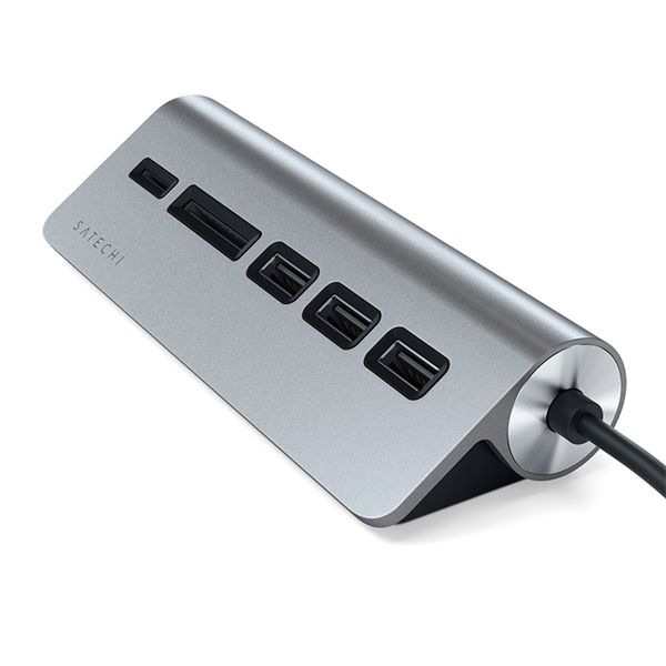 Hub Usb-c Con Card Reader Con Cavo Space Gray - Satechi - STC.ST-TCHCRM