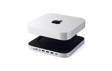 Supporto Con Hub In Alluminio Per Mac Mini - Silver - Satechi - STC.ST-ABHFS
