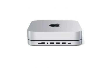 Supporto Con Hub In Alluminio Per Mac Mini - Silver - Satechi - STC.ST-ABHFS