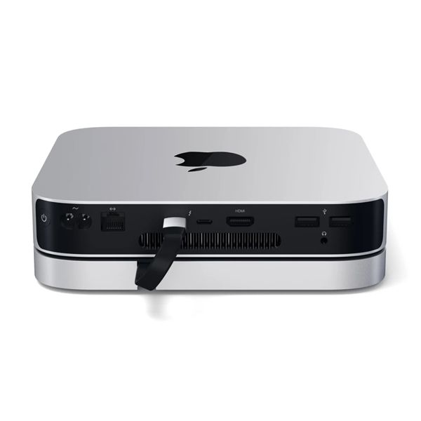 Supporto Con Hub In Alluminio Per Mac Mini - Silver - Satechi - STC.ST-ABHFS