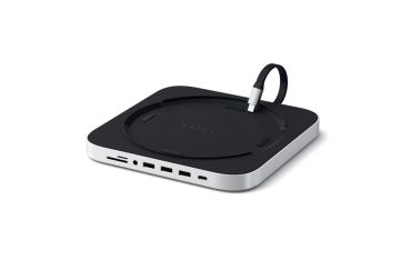 Supporto Con Hub In Alluminio Per Mac Mini - Silver - Satechi - STC.ST-ABHFS