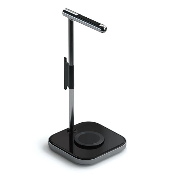 Stand Per Cuffie Con Ricarica Wireless 2in1 - Space Gray - Satechi - STC.ST-UCHSMCM