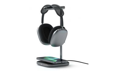 Stand Per Cuffie Con Ricarica Wireless 2in1 - Space Gray - Satechi - STC.ST-UCHSMCM