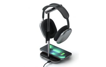 Stand Per Cuffie Con Ricarica Wireless 2in1 - Space Gray - Satechi - STC.ST-UCHSMCM