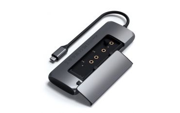 Hub Usb-c Hybrid Multiport Adapter Con Ssd - Space Gray - Satechi - STC.ST-UCHSEM