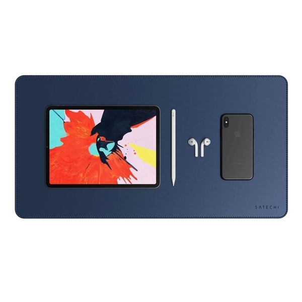 Deskmate - Sottomano In Ecopelle - Blu - Satechi - STC.ST-LDMB