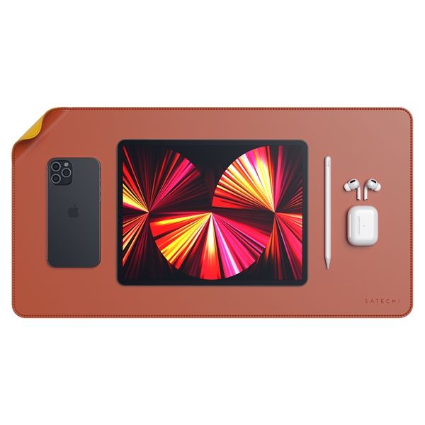 Deskmate - Sottomano In Ecopelle - Giallo/arancione - Satechi - STC.ST-LDMYO