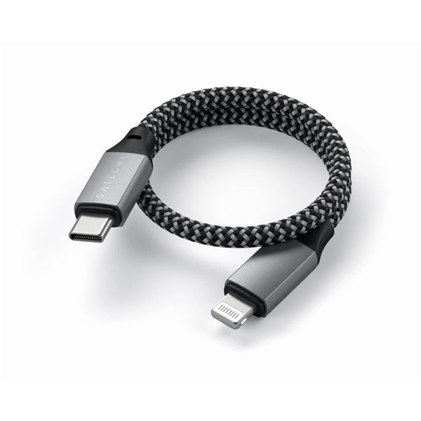 Cavo Usb-c Lightning 25cm - Space Gray - Satechi - STC.ST-TCL10M