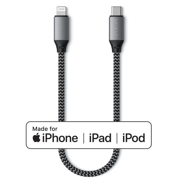 Cavo Usb-c Lightning 25cm - Space Gray - Satechi - STC.ST-TCL10M
