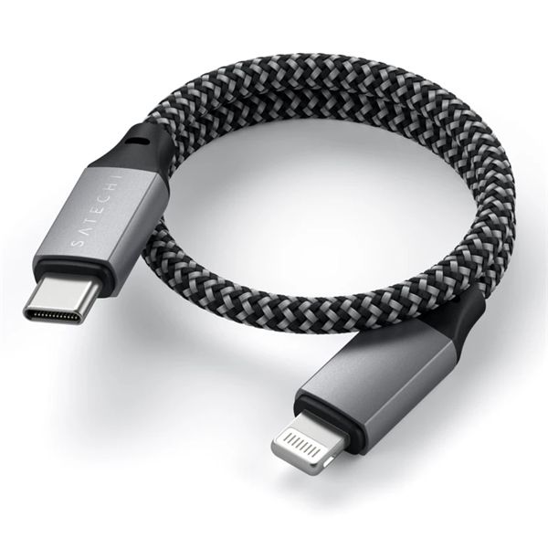Cavo Usb-c Lightning 25cm - Space Gray - Satechi - STC.ST-TCL10M