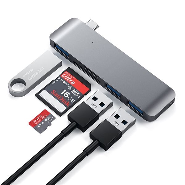 Hub Usb-c Con Card Reader Space Gray - Satechi - STC.ST-TCUHM