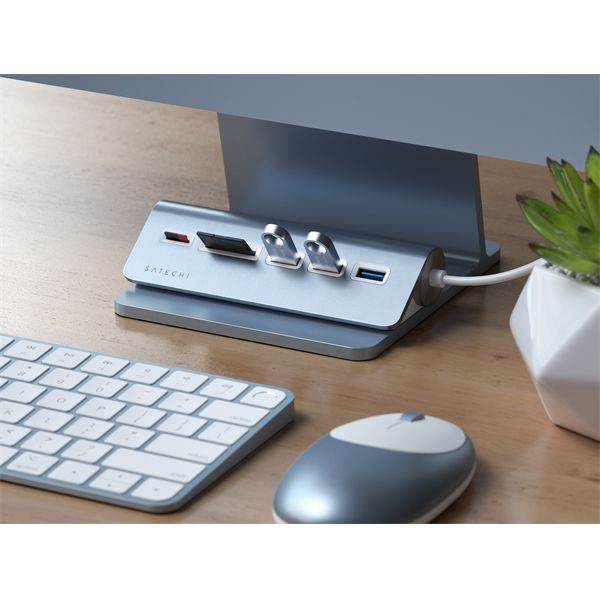 Hub Usb-c Con Card Reader Con Cavo - Blu - Satechi - STC.ST-TCHCRB