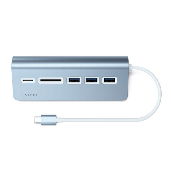 Hub Usb-c Con Card Reader Con Cavo - Blu - Satechi - STC.ST-TCHCRB