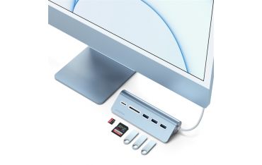 Hub Usb-c Con Card Reader Con Cavo - Blu - Satechi - STC.ST-TCHCRB