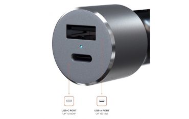 Adattatore Per Caricabatterie Da Auto Pd Type-c 72w - Space Gray - Satechi - STC.ST-TCPDCCM