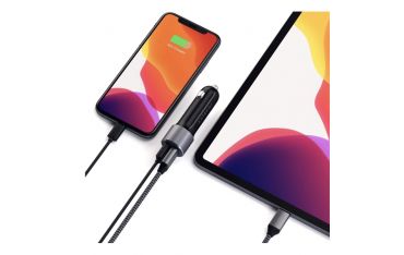 Adattatore Per Caricabatterie Da Auto Pd Type-c 72w - Space Gray - Satechi - STC.ST-TCPDCCM