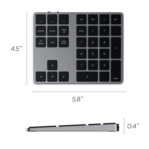 Tastierino Numerico Bluetooth - Space Gray - Satechi - STC.ST-XLABKM