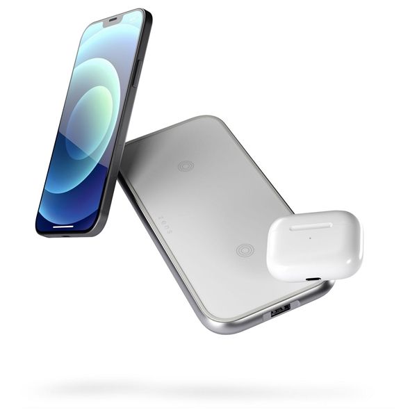 Dual Fast Wireless Charger 30w - White - Zens - ZNS.ZEDC10W/00