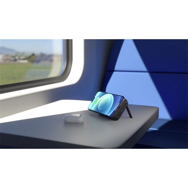 Magnetic Dual Powerbank Wireless+kickstand - Black - Zens - ZNS.ZEPP03M/00