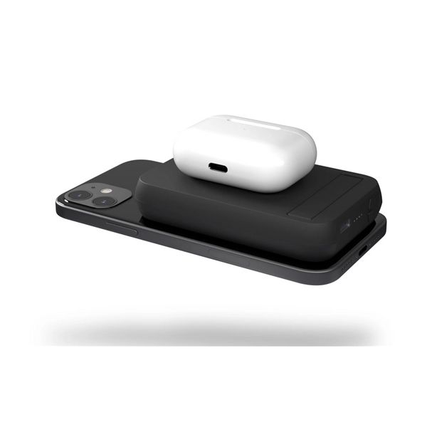 Magnetic Dual Powerbank Wireless+kickstand - Black - Zens - ZNS.ZEPP03M/00