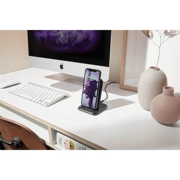 Stand Ricarica Wireless - Alluminio Nero - Zens - ZNS.ZESC15B/00