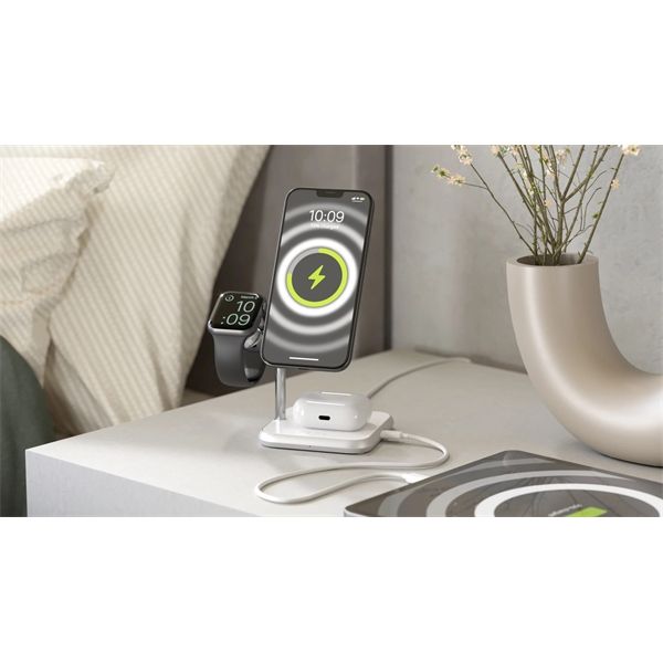 4 In 1 Magsafe + Watch Wireless Charging Station - Nero - Zens - ZNS.ZEDC22B/00
