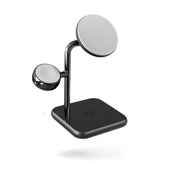 4 In 1 Magsafe + Watch Wireless Charging Station - Nero - Zens - ZNS.ZEDC22B/00